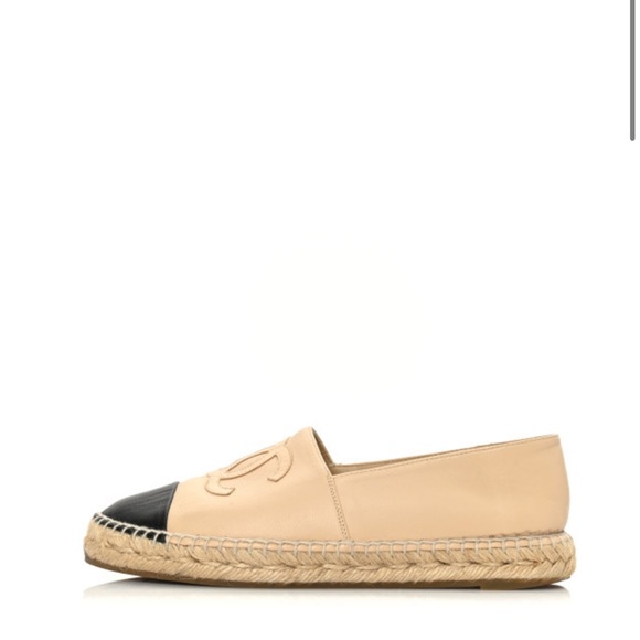 Chanel authentic lambskin espadrilles size 37 - Picture 3 of 6